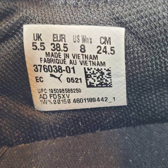 Puma Softride Fitness Running Sneaker Women's Size 8 Black White Softfoam Shoes - Picture 12 of 13